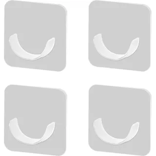 INF Selbstklebender Halter für Duschstange, Kleiderstange, Gardinenstange Transparent - Transparent