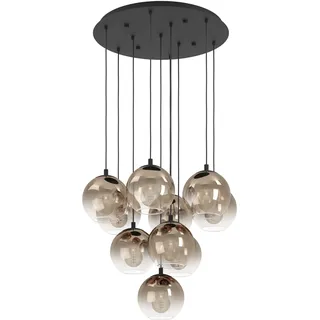 EGLO Ariscani 10-flg. Ø 64,5 cm rund schwarz