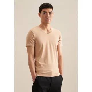 Seidensticker V-Neck T-Shirt (01.242491-0021) braun