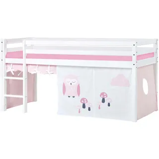 Hoppekids Hochbett ECO Dream 70 x 160 cm Kiefer massiv rosa