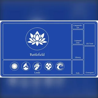 INF Sternenhimmel Gaming Mauspad 350x600x3mm - Wasserdichte Gummiunterlage Blau - Blau