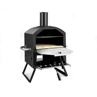 Costway Outdoor Pizzaofen schwarz