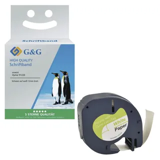 G&G GG Schriftband kompatibel mit DYMO 91220