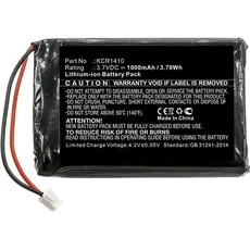 CoreParts Battery for Game Console (1 Stk., Gerätespezifisch, 1000 mAh, Akku), Akku Ladegerät