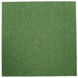 Teppichfliese , Grün , Textil , quadratisch , 50x50 cm , Blauer Engel , für Fußbodenheizung geeignet, rutschfest, stuhlrollengeeignet , Teppiche und Böden, Bodenbeläge, Teppichfliesen