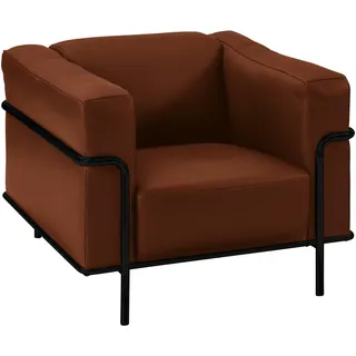 Johann Jakob Sessel , Braun , Leder , Echtleder , Dickleder , 91x67x96 cm , Blauer Engel, Goldenes M, Dgm , Fußauswahl, Lederauswahl, Stoffauswahl , Wohnzimmer, Sessel, Ledersessel