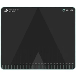 Asus ROG Hone Ace Aim Lab Edition Gaming Mauspad, 508 x 420 x 3 mm, große Größe, weiches Hybrid-Tuchmaterial, rutschfeste Gummiunterseite, Esports & FPS Gaming, Schwarz