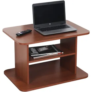 Ricoo Couchtisch mit Stauraum 69 x 50 x 45 cm, Couchtisch Holz, Wohnzimmertisch für Couch Eiche Rustikal – WM094-ER, Tisch Wohnzimmer Tisch, Sofatisch, Coffee Table, Couchtisch klein, Couch Tisch