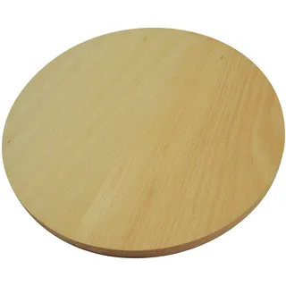 Wooden World - Rundes Kreisförmiges Holzschneidebrett zum Schneiden von Pizza Holz Doppelseitig 40cm