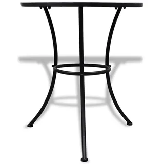 vidaXL Bistrotisch Ø 60 x 70 cm Blau/Weiß
