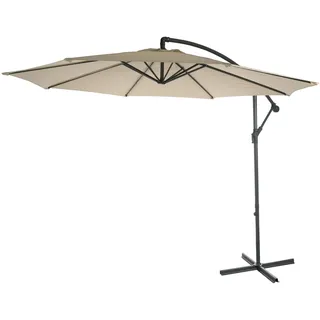 MCW Ampelschirm Ø 300 cm Weiß