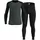 Eco Langarm-basisschicht-set Schwarz/Urban Chic 2XL