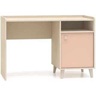 Feldmann-Wohnen Schreibtisch Mevel Wüstensand / Millennial Pink 120 / 58 / 80cm , Braun, Pink , Holz , 120x80x58 cm , Büromöbel, Schreibtische, Schreibtische
