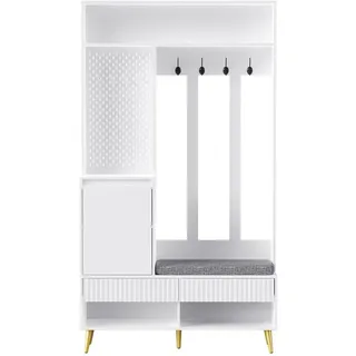 Urban Meuble Garderoben-Set 100 cm 6-in-1 Weiß