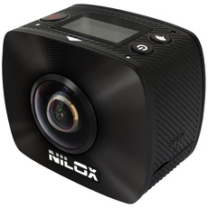 Nilox, Action Cam EVO 360, Full HD 1920x960p, 30fps, 4.5MP, 360° Aufnahme, Schwarz