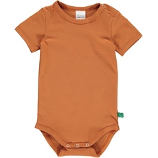 Fred's World by Green Cotton Unisex Baby Alfa s/s Body and Toddler Sleepers, Wood, 80
