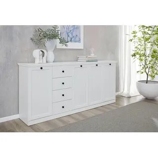 Home affaire Sideboard »Örebro«, Kommode, zeitloser Landhausstil, mit Vollauszug, weiß