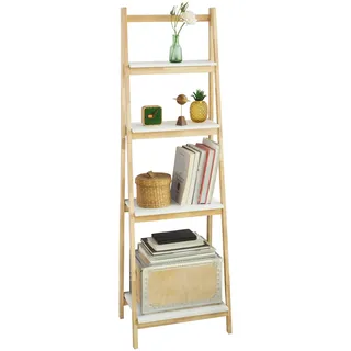 SoBuy Bücherregal 42 x 140 x 34 cm Natur