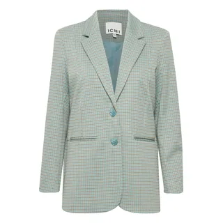 ICHI IHKATE Cameleon Oversize BL Damen Blazer Jackenblazer 70% Polyester, 28% Viskose, 2% Elasthan Loose fit, Größe:L, Farbe:Ether (144506)