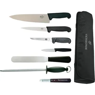 Messerset 7-teilig von Victorinox, Hygiplas und Vogue - Schwarz