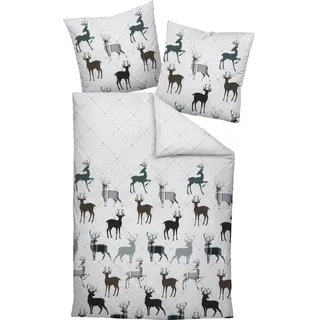 JANINE Bettwäsche Davos (135 x 200 cm, + 80x80 cm