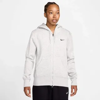 Nike Damen Kapuzenjacke Sportswear Phoenix Fleece HJ0995-051 S - Birch Heather/Black - S