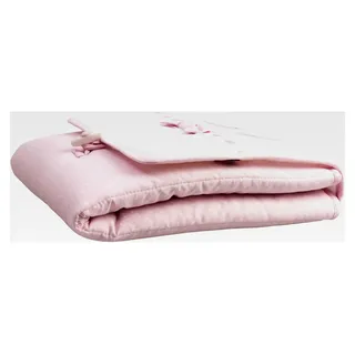 Wickelunterlage für die Tasche, weich, aus 100% Baumwolle, hergestellt in Italien, für Neugeborene/Kleinkinder – Weiß, Rosa