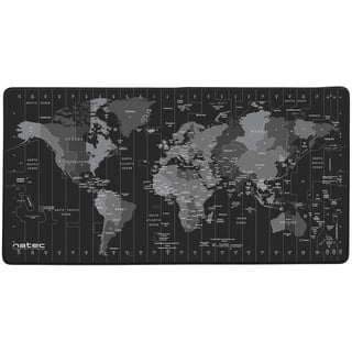 NATEC Office Mouse Pad - Time Zone Map 800 X 400