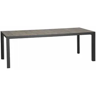 Siena Garden Gartentisch 220 x 100 x 74 cm Anthrazit/Washed Grey