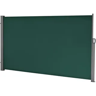 pro.tec Seitenmarkise 300 x 160 cm Dunkelgrün Stahl