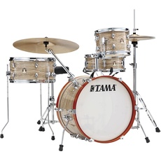 Bild Club Jam Schlagzeug Set - 4 teilig in cremefarbener Marmoroptik und Chrom Hardware (LJK48S-CMW)