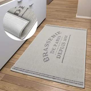HANSE HOME Küchenläufer »Brasserie de Paris« rechteckig 5 mm Höhe Läufer, Rutschfest, Küchenteppich, Küche, Teppich, Pflegeleicht, beige