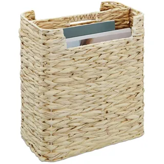 Relaxdays Zeitungsständer , Textil, Metall , 32x38x18 cm , Wohnzimmer, Kleinmöbel, Zeitungsständer