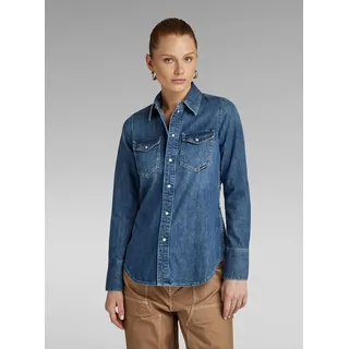 G-Star Slim Fit Langarmhemd Blau XS