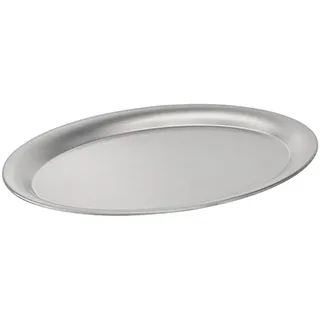 APS Serviertablett „Kaffeehaus“, oval, Edelstahl matt