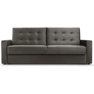 BETTSO Schlafsofa Sofa mit Bettkasten und Schlaffunktion Bettsofa Dauerschläfer Sofa Schlafcouch Couch Click Clack Wohnlandschaft MISTRAL Grau - Grau