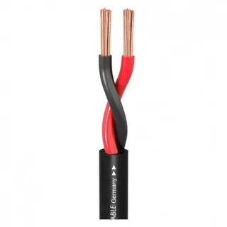 SOMMER CABLE 440-0051FC Lautsprecherkabel 2 x 4 mm2 Schwarz Meterware