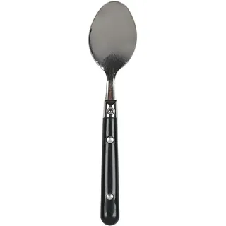 HOME DECO FACTORY, KA0530, Set of 6 Tubo Soup Spoons, modern and elegant Design, Made of Durable, Ergonomic and Easy-to-clean Materials, ideal for Your Meals, Gray, Black, White