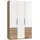Drehtürenschrank Level by fresh to go 150 x 236 x 58 cm Weiß