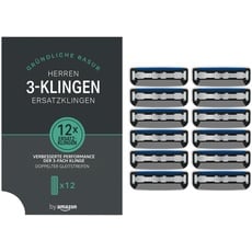 by Amazon 3-fach-Klingen für Herrenrasierer (12 Stück)