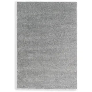 Schöner Wohnen Pure Hochflorteppich 67 x 130 cm Silber