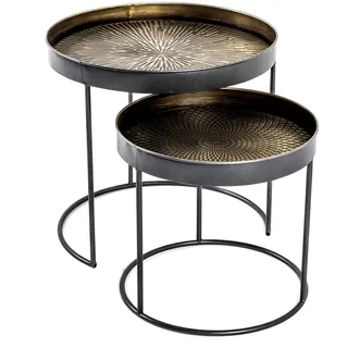 Haku-Möbel HAKU Möbel Beistelltische-Set Metall kupfer