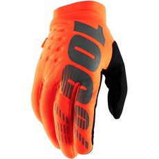 100% Erwachsene Brisker Handschuhe, Fluro Orange/Black, XXL