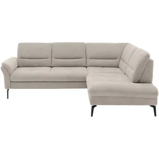 Beldomo System Ecksofa , Beige , Textil , Ottomane rechts, L-Form , 256x206 cm , Stoffauswahl, seitenverkehrt erhältlich, Bettfunktion erhältlich, Hocker erhältlich, Rücken echt, individuell planbar , Wohnzimmer, Sofas & Couches, Wohnlandschaften, Ecksofas
