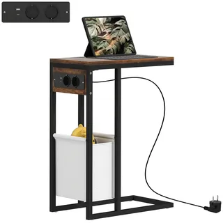 Homcom Beistelltisch MDF, Stahl