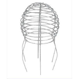 2 Stück – Vogelschutzgitter für Kamine klein, ballonförmig - Verzinktem Stahl - für Durchmesser 15–18 cm