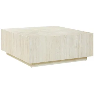 SalesFever Couchtisch Beige Holzwerkstoff 90 x 35 x 90 cm