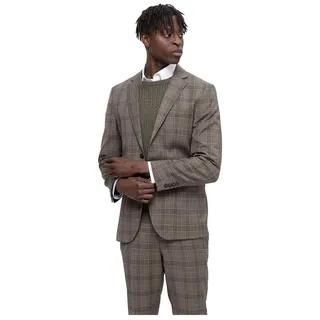 SELETED HOMME Herren SLHSLIM-Neil Brown Check BLZ B NOOS Sakko, Chinchilla/Checks:Light Blue, 48