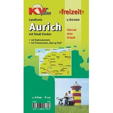 Aurich Landkreis, KVplan, Radkarte/Freizeitkarte, 1:60.000