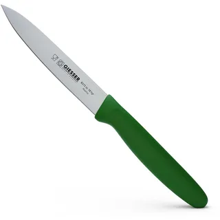 Giesser seit 1776 - Made in Germany - Gemüsemesser 10 cm Veggie, grün, nachhaltiger Griff, rutschfest, kleines Küchenmesser rostfrei, scharfes Messer für gesunde Küche